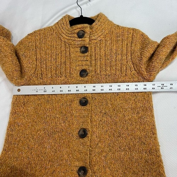 Charter Club‎ Dark Mustard Yellow Button Up Cardigan Sz S - Picture 5 of 7